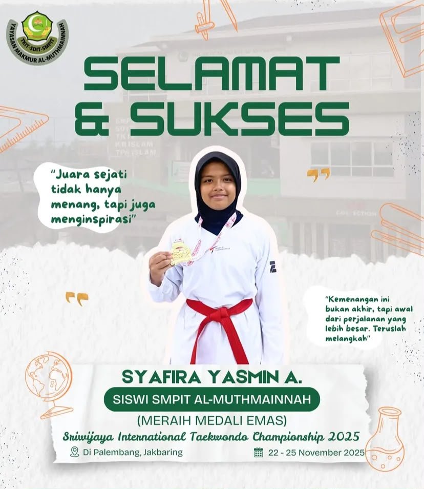 MERAIH MENDALI EMAS Sriwijaya Internasional Taekwondo Championship 2025